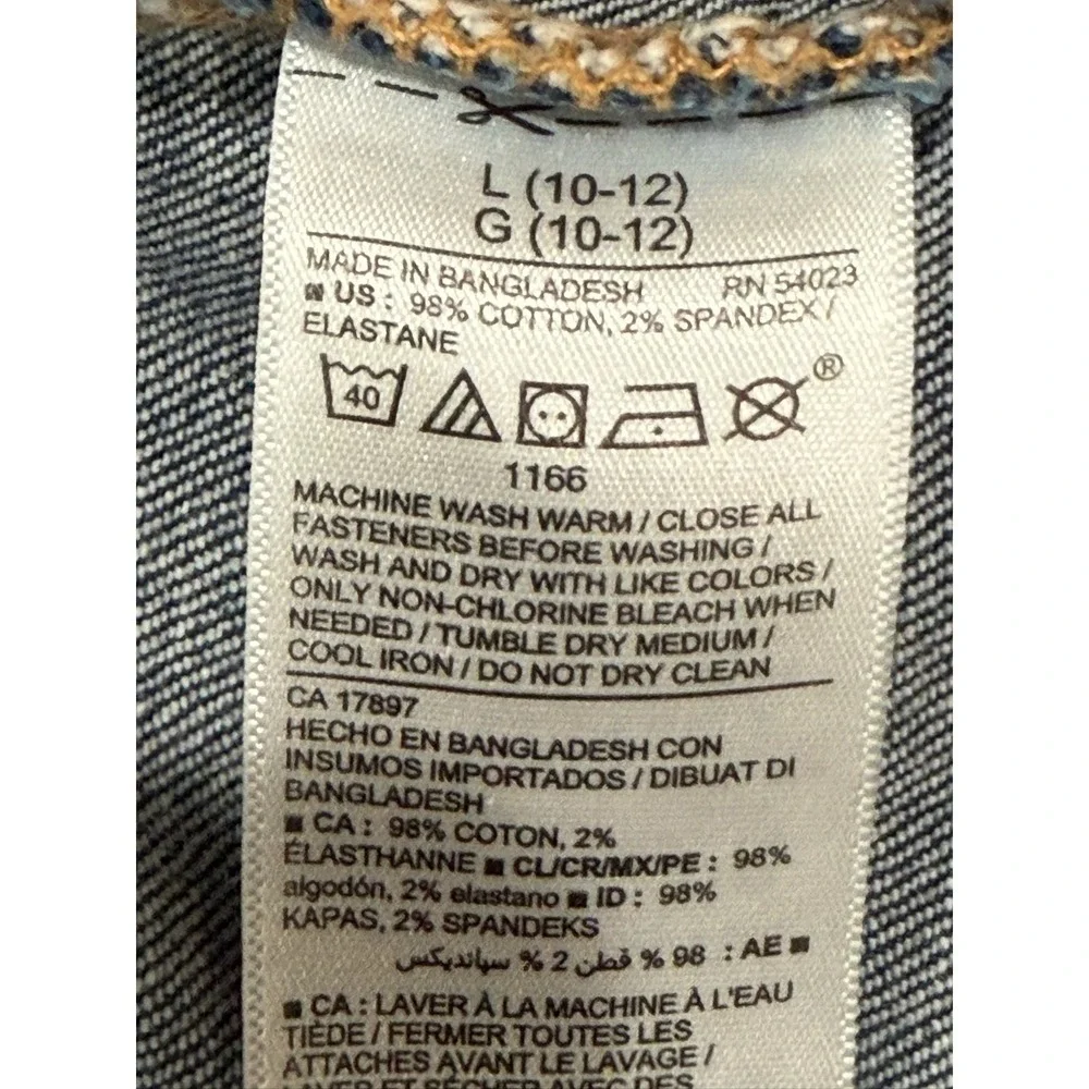 Old Navy Girls Swiftie Denim Jacket Blue Taylor Swift Fan Graphic Large 10-12